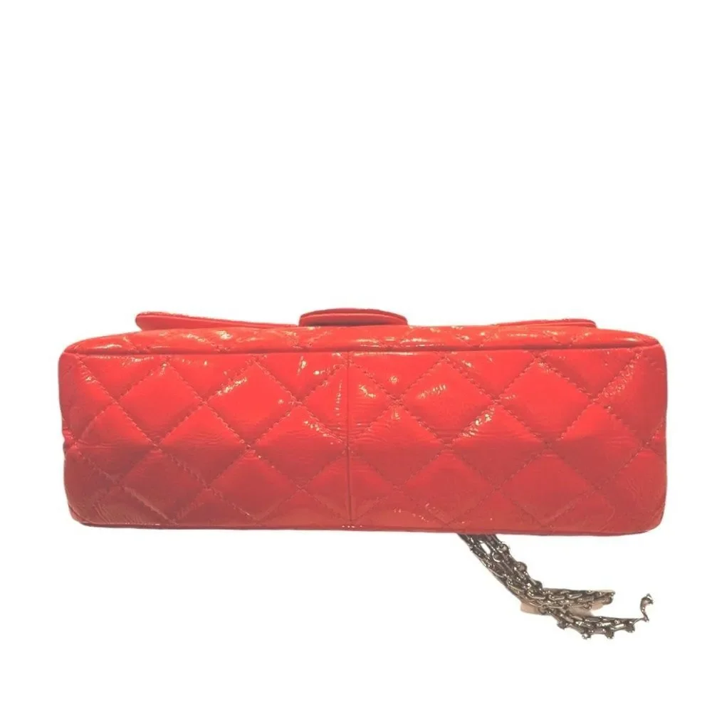 CHANEL Reissue 2.55 Medium Red Quilted Leather Dbl FlapBag w/COA